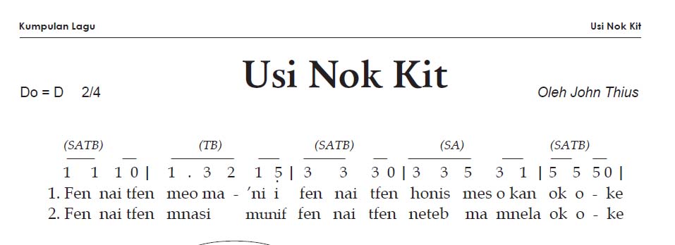 USI NOK KIT-JOHN THIUS (INKULTURASI)
